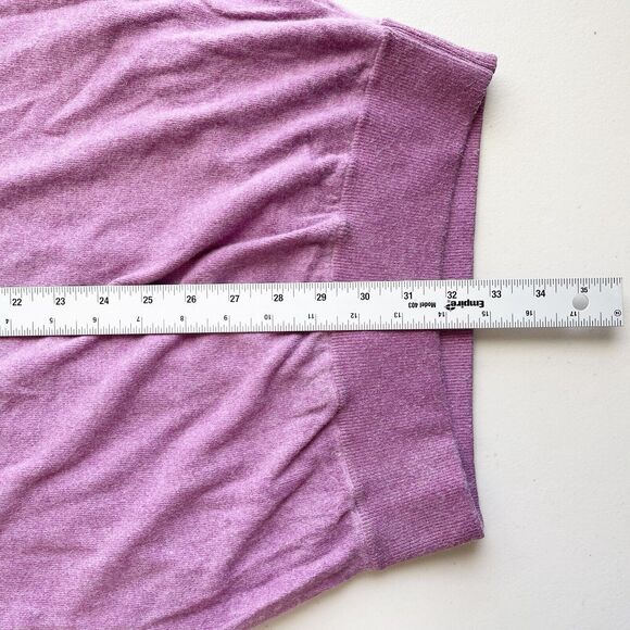 Anthropologie Moth Dolman Slouch Mock Neck Sweater Size XS Mauve Pink Alpaca - Picture 11 of 13